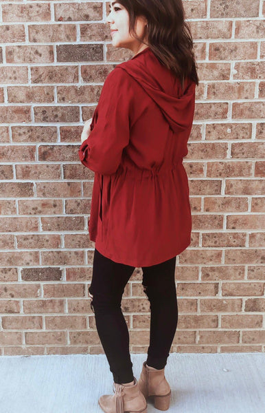 Burgundy Light Weight Jacket