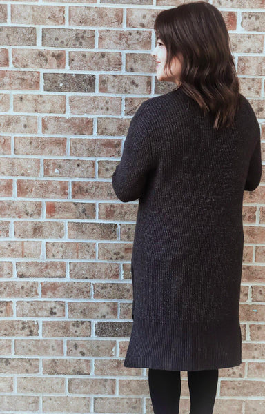 Charcoal Knit Cardigan