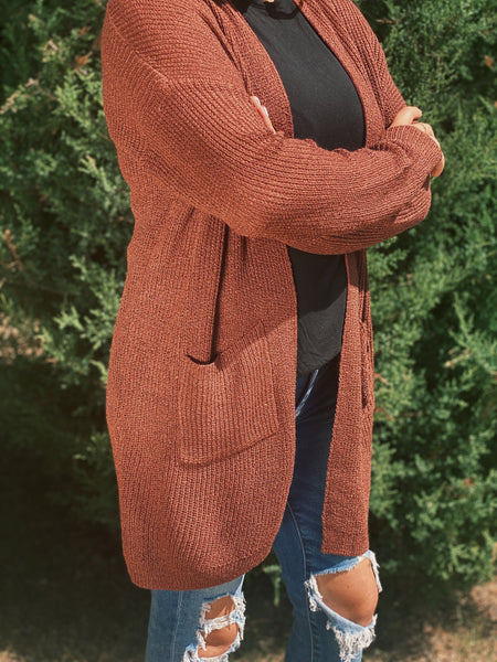 Fall Brick Cardigan