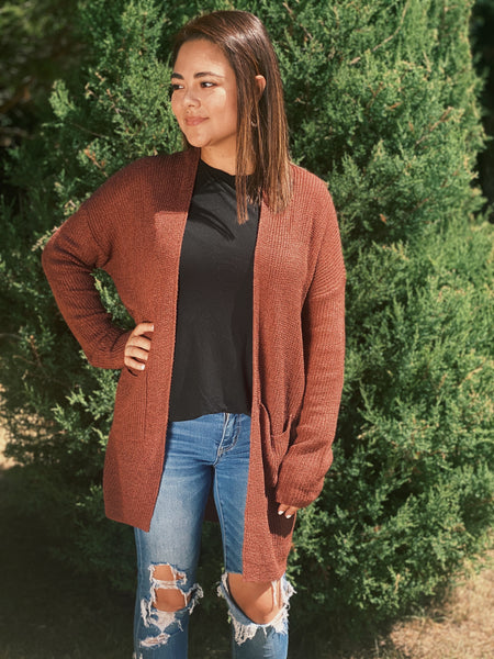 Fall Brick Cardigan