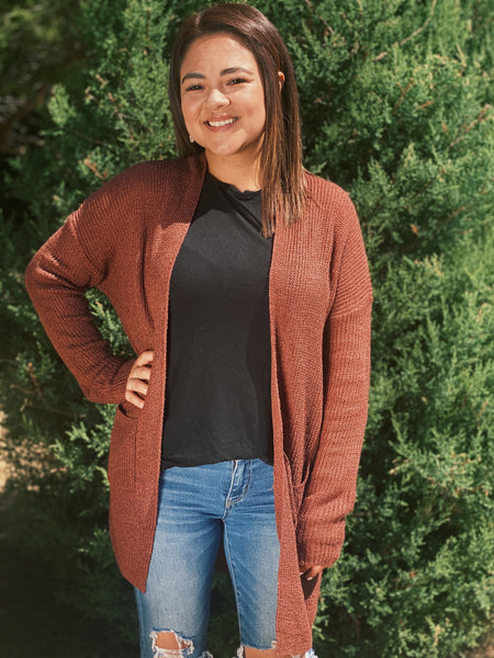 Fall Brick Cardigan