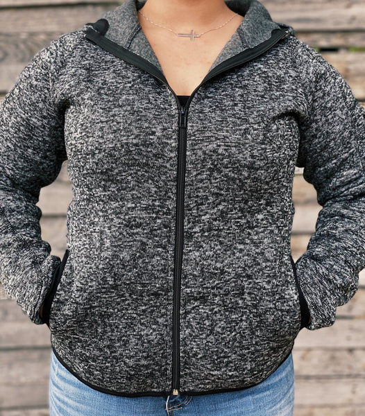 Grey Fleece Hoodie