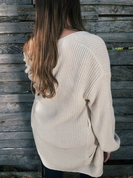 Cream Knit Cardigan