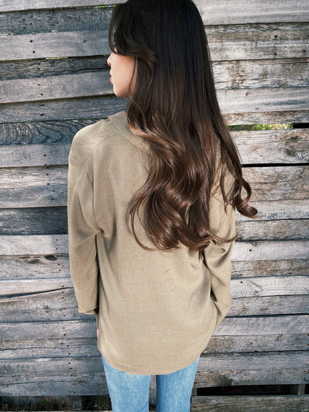 Olive Long Sleeve Top