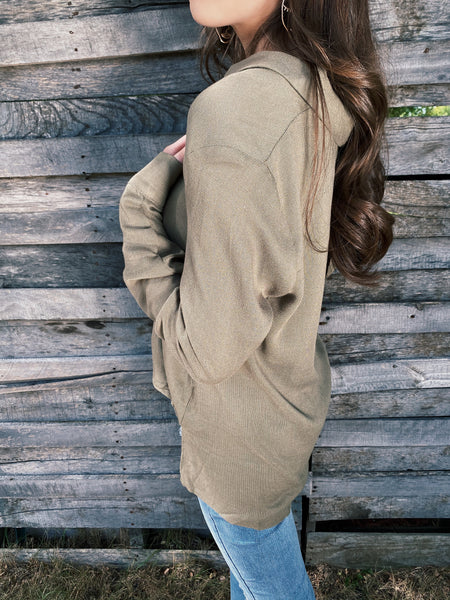 Olive Long Sleeve Top