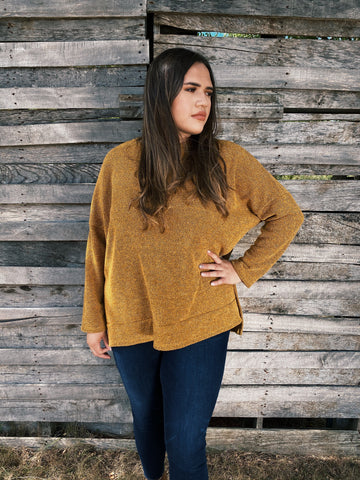 Mustard Vented Top