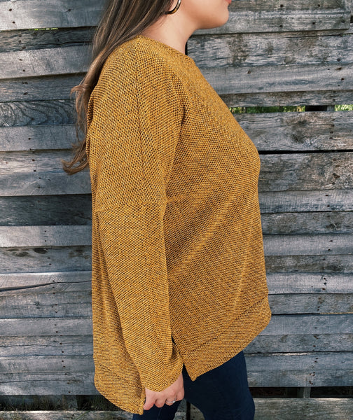 Mustard Vented Top