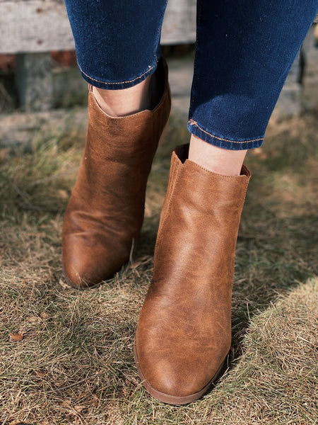 Camel Ankle Bootie