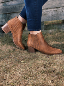 Camel Ankle Bootie